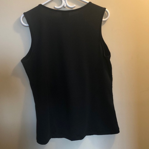 A10 Covington L black tank top with sequins - Picture 4 of 6